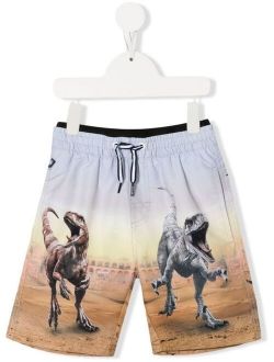 Neal Dino Scenery-print swim shorts
