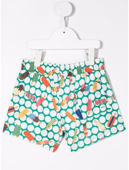 Siola lolly-print spotted swimming shorts