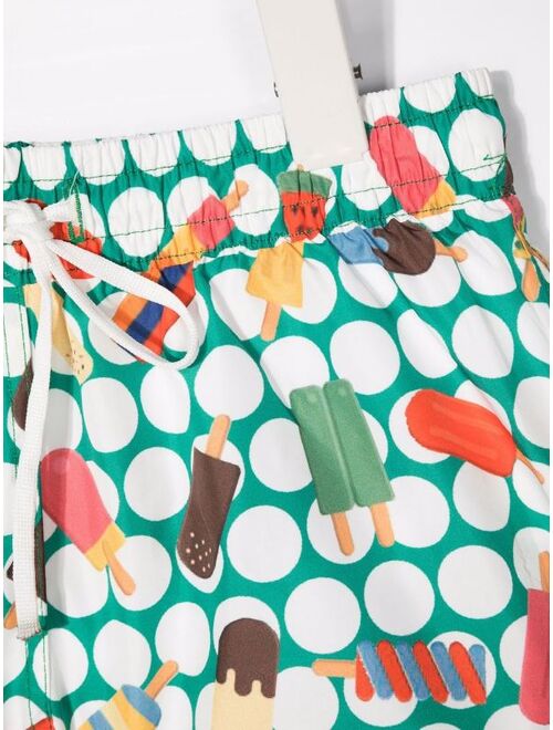 Siola lolly-print spotted swimming shorts