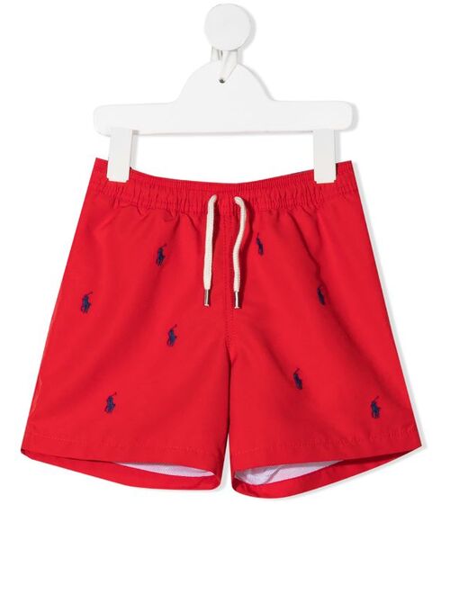 Polo Ralph Lauren Ralph Lauren Kids logo-embroidered swim short