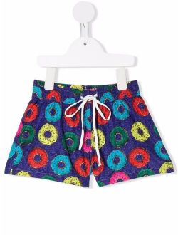 Siola donut-print swim shorts