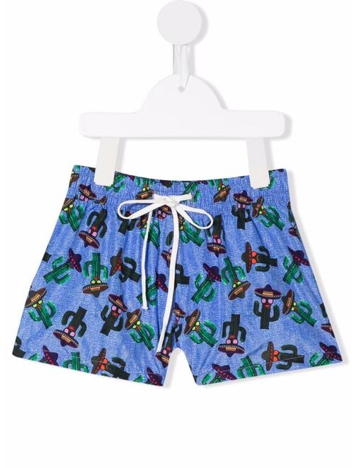 Siola festive-print swim shorts