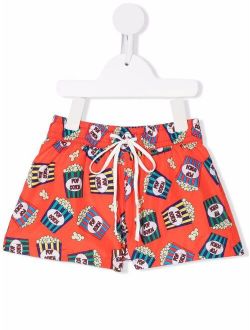 Siola popcorn-print swim shorts