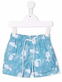 Knot Parker motif-print swim shorts