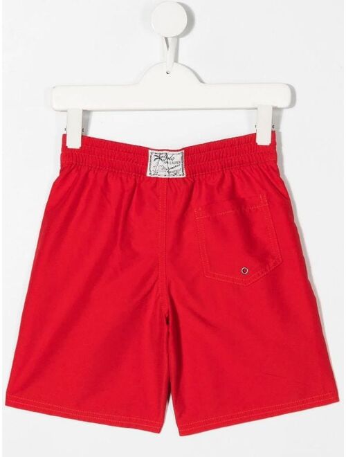 Polo Ralph Lauren Ralph Lauren Kids embroidered logo swim shorts