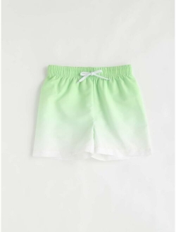 Boys Ombre Tie Front Swim Shorts