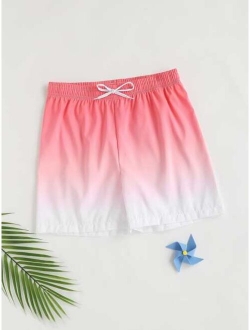 Boys Ombre Tie Front Swim Shorts