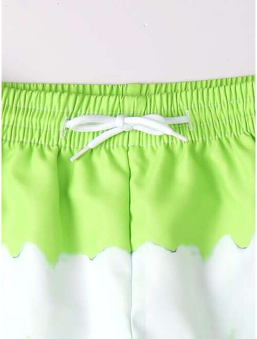 Shein Boys Color Block Swim Shorts