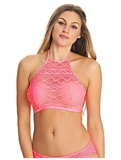 Women's Standard Sundance Underwire Padded High-Neck Crop Swim Top