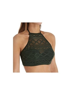 Women's Standard Sundance Underwire Padded High-Neck Crop Swim Top