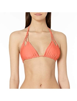 Women's Cosita Buena Reversible Zig-Zag Knotted Triangle Bikini Top