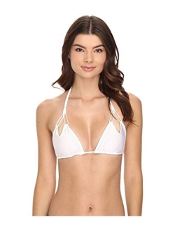 Women's Cosita Buena Reversible Zig-Zag Knotted Triangle Bikini Top