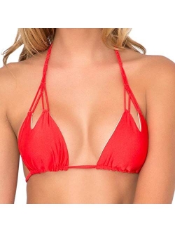 Women's Cosita Buena Reversible Zig-Zag Knotted Triangle Bikini Top