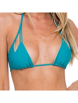 Women's Cosita Buena Reversible Zig-Zag Knotted Triangle Bikini Top