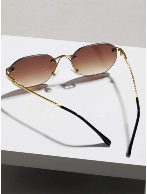 Shein Men Rimless Fashion Glasses