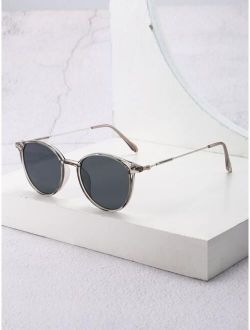 Men Round Frame Fashion Glasses