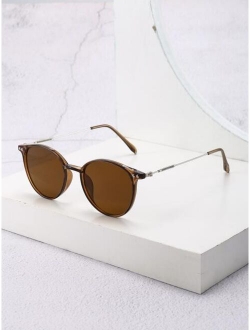 Men Round Frame Fashion Glasses