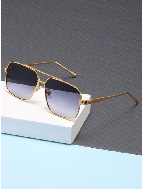 Shein Men Tinted Lens Fashion Glasses