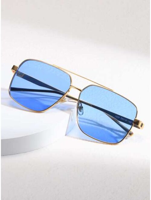 Shein Men Tinted Lens Fashion Glasses