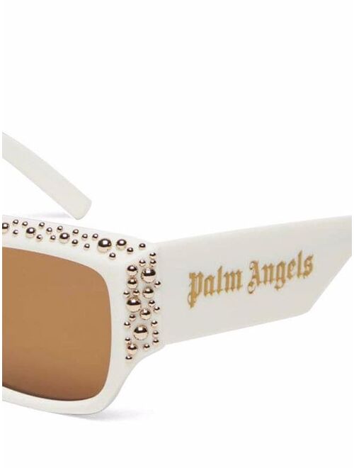 Palm Angels Casablanca studded square-frame sunglasses