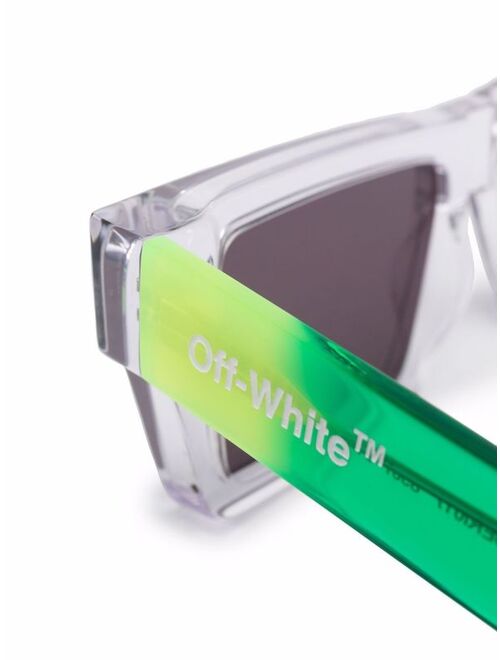 Off-White Nassau transparent rectangle-frame sunglasses