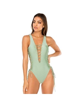 Women's Standard La Corredera Interlaced Open Sides One Piece Bodysuit