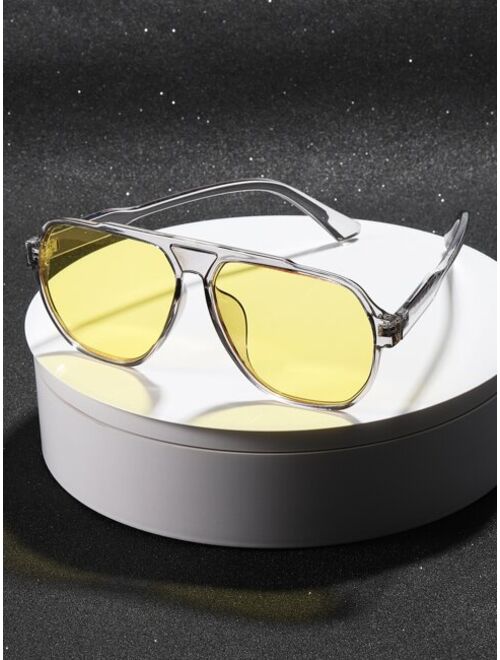 Shein Men Ombre Lens Fashion Glasses