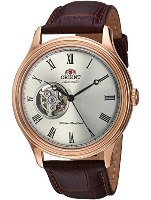 Orient Men's Envoy Japanese Automatic/Hand Winding Movement Stainless Steel Leather Dress Watch