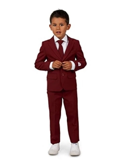 Crazy Suits for Boys Aged 2-8 Years Comes with Jacket, Pants and Tie Groovy Grey