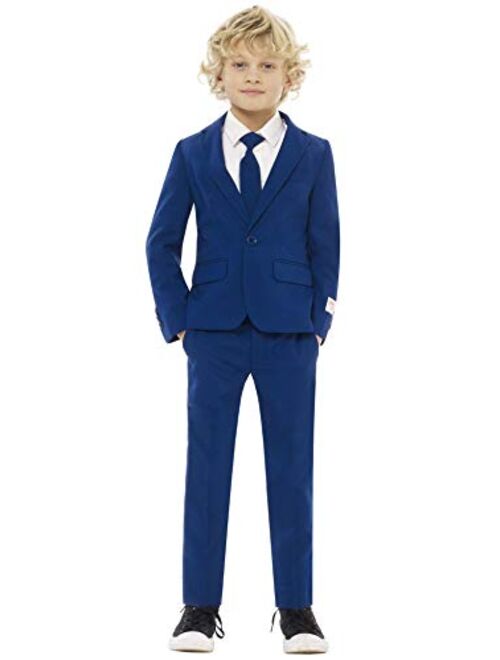 Opposuits Crazy Suits for Boys Aged 2-8 Years Comes with Jacket, Pants and Tie Groovy Grey