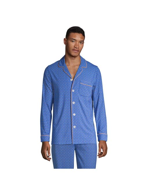 Men's Lands' End Brushed Back Knit Pajama Sleep Shirt