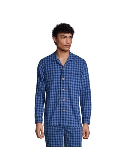 Big & Tall Lands' End Poplin Pajama Sleep Shirt