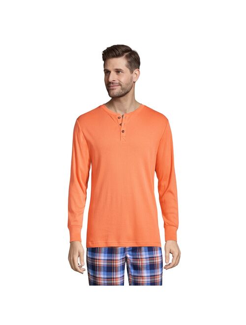 Men's Lands' End Ribbed Pajama Sleep Henley