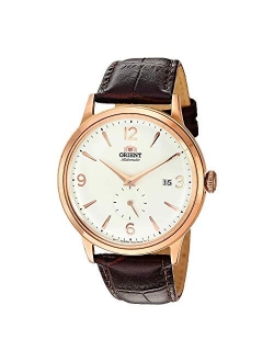 Men's "Bambino Small Seconds" Japanese-Automatic Watch with Leather Strap, 21 mm