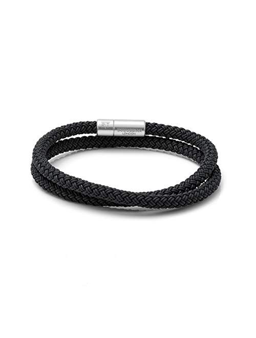 Tateossian Men's Notting Hill, Anodised Double Wrapped Braided Bracelet