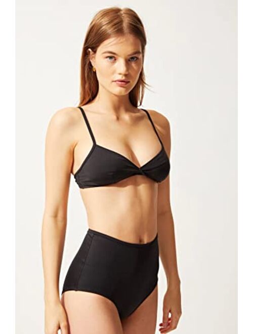 Solid & Striped Women's Bikini Bottom | The Brigitte Bottom | Black |