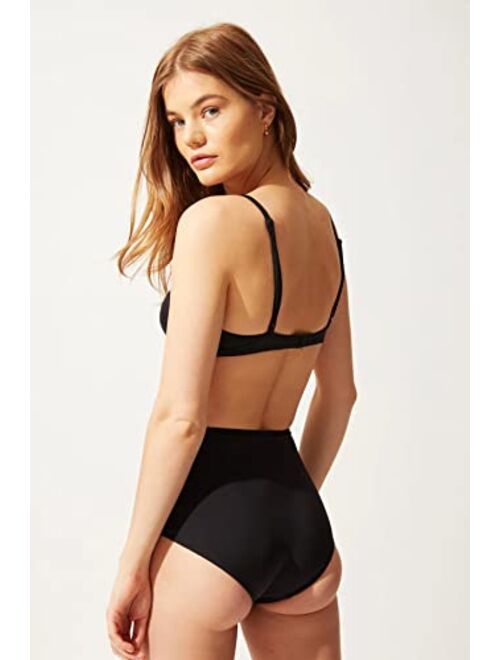 Solid & Striped Women's Bikini Bottom | The Brigitte Bottom | Black |