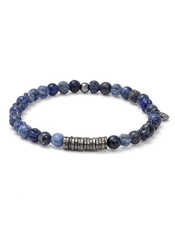 Men's Classic Discs Gemstone Bracelet