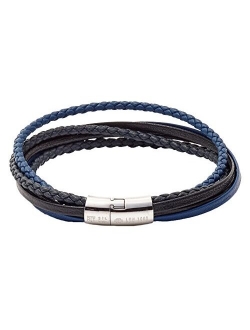 Cobra Italian Leather Multi Strand Bracelet