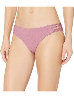 Women's Ruby Low Rise Multi Strap Bikini Bottom Swimsuit