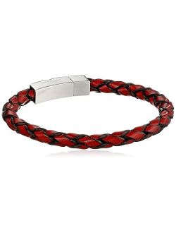 Men's Scoubidou Single Leather Wrap Bracelet