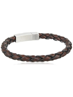 Men's Scoubidou Single Leather Wrap Bracelet