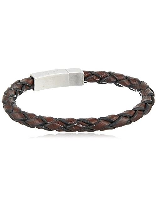 Tateossian Men's Scoubidou Single Leather Wrap Bracelet