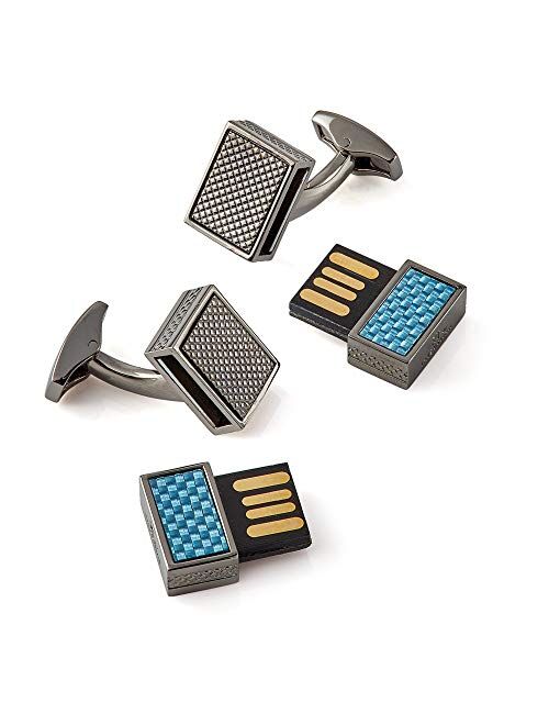 Tateossian Carbon Fiber 16 GB USB Cufflinks