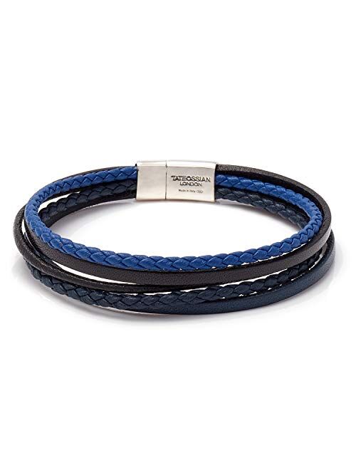 Tateossian Men's Multi-Strand Cobra Bracelet - Navy