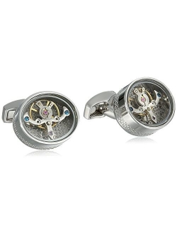 Men's "Mechanical" Tourbillon Movement Cufflinks