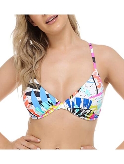 Women's Solo Underwire D, Dd, E, F Cup Bikini Top Swimsuit