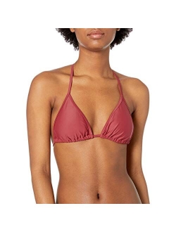 Women's Standard Smoothies DITA Solid Triangle Slider Bikini Top Swimsuit