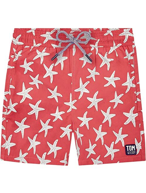 Tom & Teddy Starfish Swim Trunks (Little Kids/Big Kids)