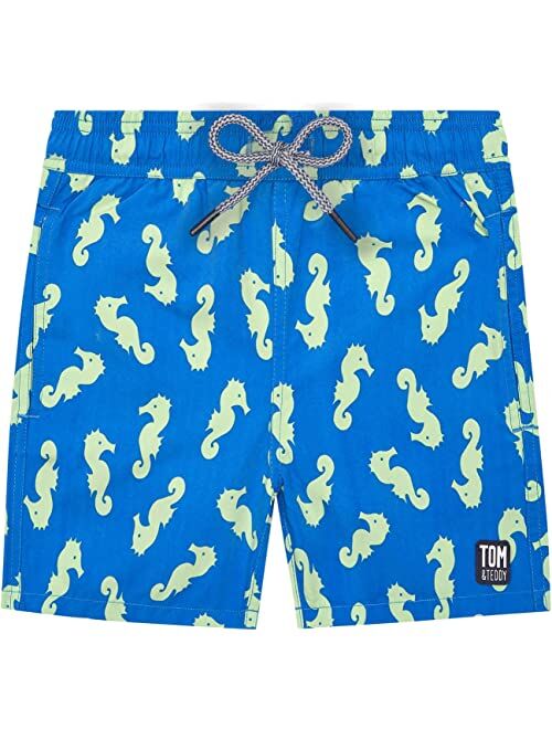 Tom & Teddy Seahorse Swim Trunks (Little Kids/Big Kids)